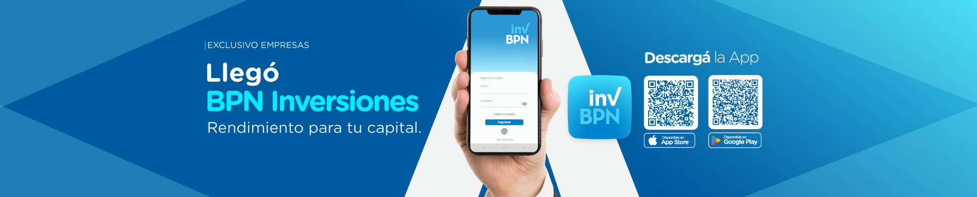 Llegó BPN Inversiones. Rendimiento para tu capital.